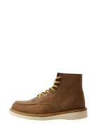 Selected Slhteo New Suede Moc-Toe Boot Brun
