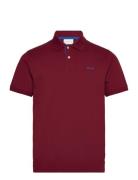 GANT Reg Contrast Pique Ss Polo Burgundy
