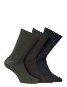 Alpacasocks&Co Knitted Merino Socks In 3-Pack Mixed Multi/patterned