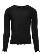 Kids Only Kogamour L/S Top Jrs Svart