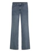 Weekday Ample Low Rise Loose Wide Leg Jeans Blå