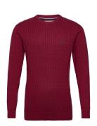 U.S. Polo Assn. Mads Reg Cot Uspa M Knit Röd