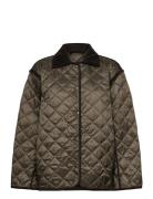 Weekday Over D Quilted Liner Jacket Brun