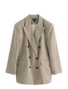 Lindex Kavaj Med Dubbelknã¤Ppning Beige
