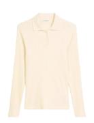 Marc O'Polo Polos Long Sleeve Kräm