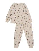 Minymo Pyjamas Set Aop Beige