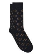Mp Denmark Vilhelm Socks Marinblå