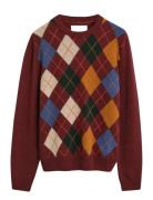 GANT Argyle C-Neck Röd
