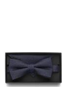 Lindbergh Black Structured Bow Tie Blå