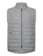 Lindbergh Black Light Padded Zip Through Vest Grå