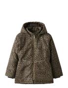 Name It Nkfmaxi Pa Jacket Aop Noos Brun