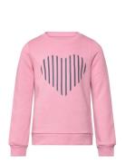 Kids Only Koglinna Heart O-Neck Sweat Ot Swt Rosa