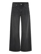 Weekday Imoo Low Rise Loose Wide Leg Jeans Svart