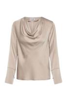 Ahlvar Gallery Zia Silk Blouse Beige