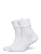Monki Crew Sock 2-Pack Vit