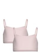 Mango Cotton Bandeau Bra Rosa