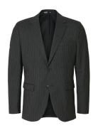 Selected Slhslim-Theo Lano Pinstriped Blz Grå