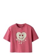 Name It Nkfkaren Ss Nreg Short Top Ps Noos Rosa