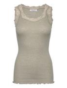 Rosemunde Rwburlington Wool Sl Lace Top Khaki Green