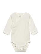 Lindex Body Wrap Rib Solid Vit