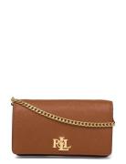 Lauren Ralph Lauren Crosshatch Crossbody Turn-Lock Tech Case Beige
