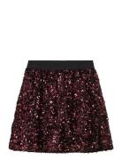 Creamie Skirt Velour Sequins Röd