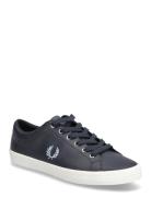 Fred Perry Baseline Leather Marinblå