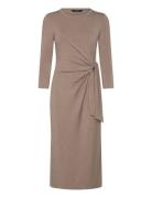 Lauren Ralph Lauren Dw Lycl Str Jsy Tdh-Knit Dress Beige