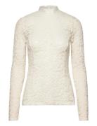Rosemunde Rwdelicia Lace Ls T-Neck T-Shirt Vit