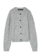 Vero Moda Vmnovah Ls O-Neck Button Cardi Ga Noos Grå