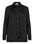 Rosemunde Rwmessina Ls Bow Shirt Svart