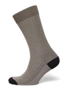 Copenhagen Studios Cph Socks 8 Cotton Blend Burgundy Beige