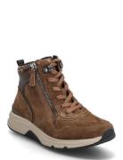 Gabor Rollingsoft Laced Ankle Boot Brun