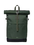 SANDQVIST Icon Rolltop Backpack M Khaki Green