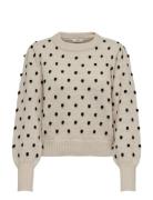 JDY Jdysigrid Life L/S On Puff Pull Knt Noos Kräm