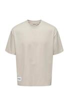 ONLY & SONS Onslale Ovz Ss Xt Tee Beige