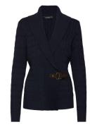 Lauren Ralph Lauren Gassed Cotton-Ls Shawl Collar P/O Marinblå