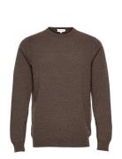Davida Cashmere Man O-Neck Plain Brun