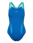 Speedo Womens Placement Laneback Blå