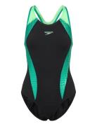 Speedo Womens Placement Laneback 1 Pc Marinblå
