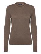 Lauren Ralph Lauren Cotton Modal-Ls Sweater Brun