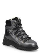 ANGULUS Boots - Flat - With Lace And Zip Silver