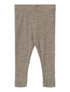 Wheat Wool Silk Leggings Agi Khaki Green