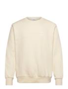 Lindbergh O-Neck Brand Carrier Sweatshirt Kräm