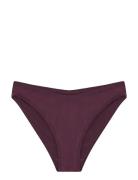 Organic Basics Soft Touch Veil High-Leg Briefs Burgundy