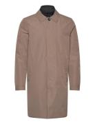 Lindbergh Mac Coat With Detachable Collar Beige