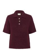 Kaffe Kaemilie Polo Pullover Burgundy