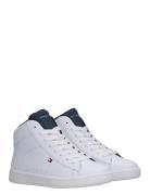 Tommy Hilfiger Tommy Hilfiger High Top Lace Up Sneakers Faux Leather V...