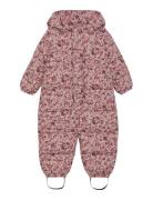 Minymo Quilted Suit Aop Rosa