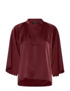 Bruuns Bazaar Beckiabbwinny Blouse Burgundy